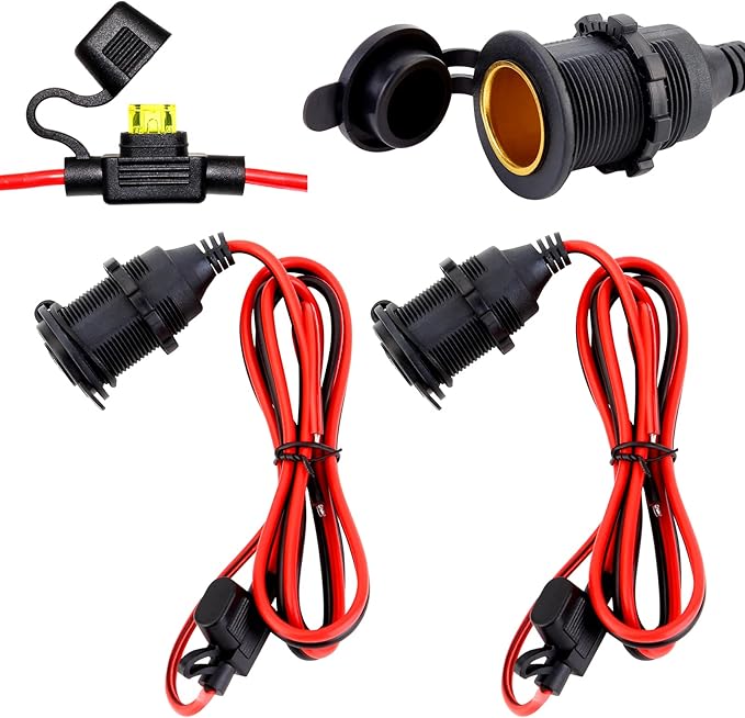 Auto Zigarettenanzünder 12V - Wasserdichte Steckdose Für Auto, Boot & Motorrad