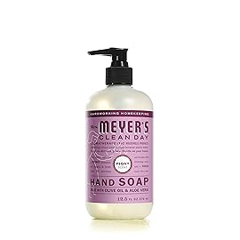 Mrs. MEYER\'S CLEAN DAY Liquid Hand Soap Variety Pack 12.5 OZ Each, 3 Count (Lemon Verbena + Basil + Peony)