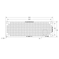 Vista 4 de Placa de doble cara LF HASL Perf, placa PCB, placa de circuito electrónico para circuito prototipo de bricolaje, FR4, placa de prototipo