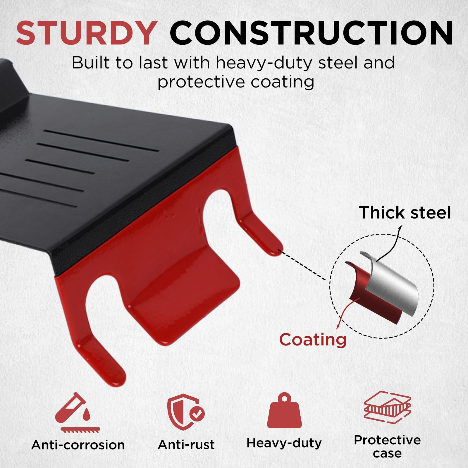 LUTIFIX Pistolas de pintura y accesorios, soporte para pistola de pintura en aerosol de alimentación por gravedad, soporte para pistola de pulverización de pintura para banco de trabajo/mesa/estación - 3