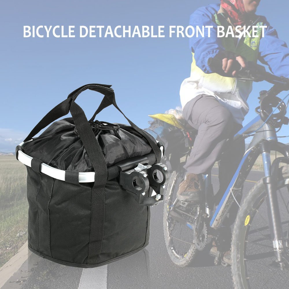 Bicicletta Bicicletta Ciclo Staccabile Anteriore Tela Basket Carrier Bag Pet Carrier Telaio In Lega di Alluminio Pet Carrier