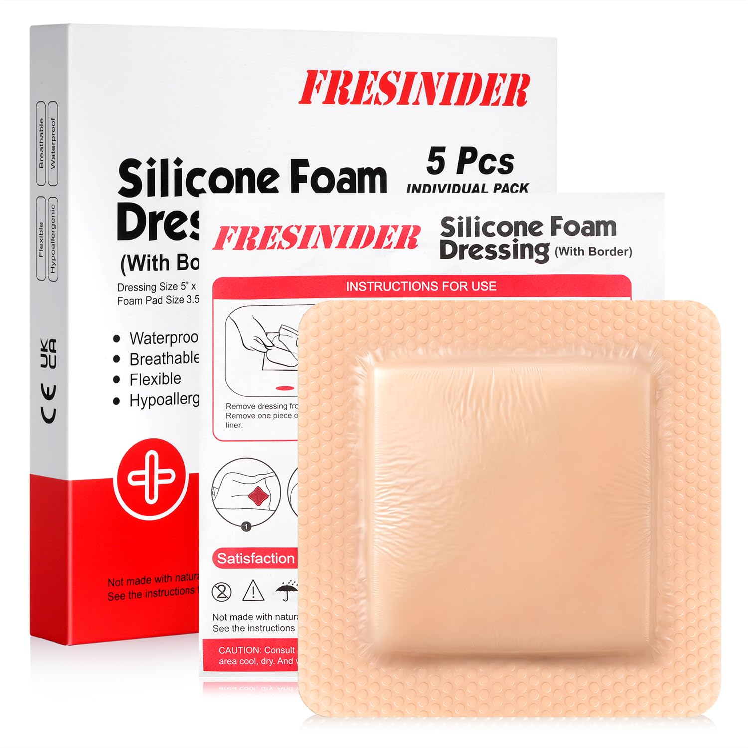 Silicone Wound Dressings - Waterproof & Adhesive -14