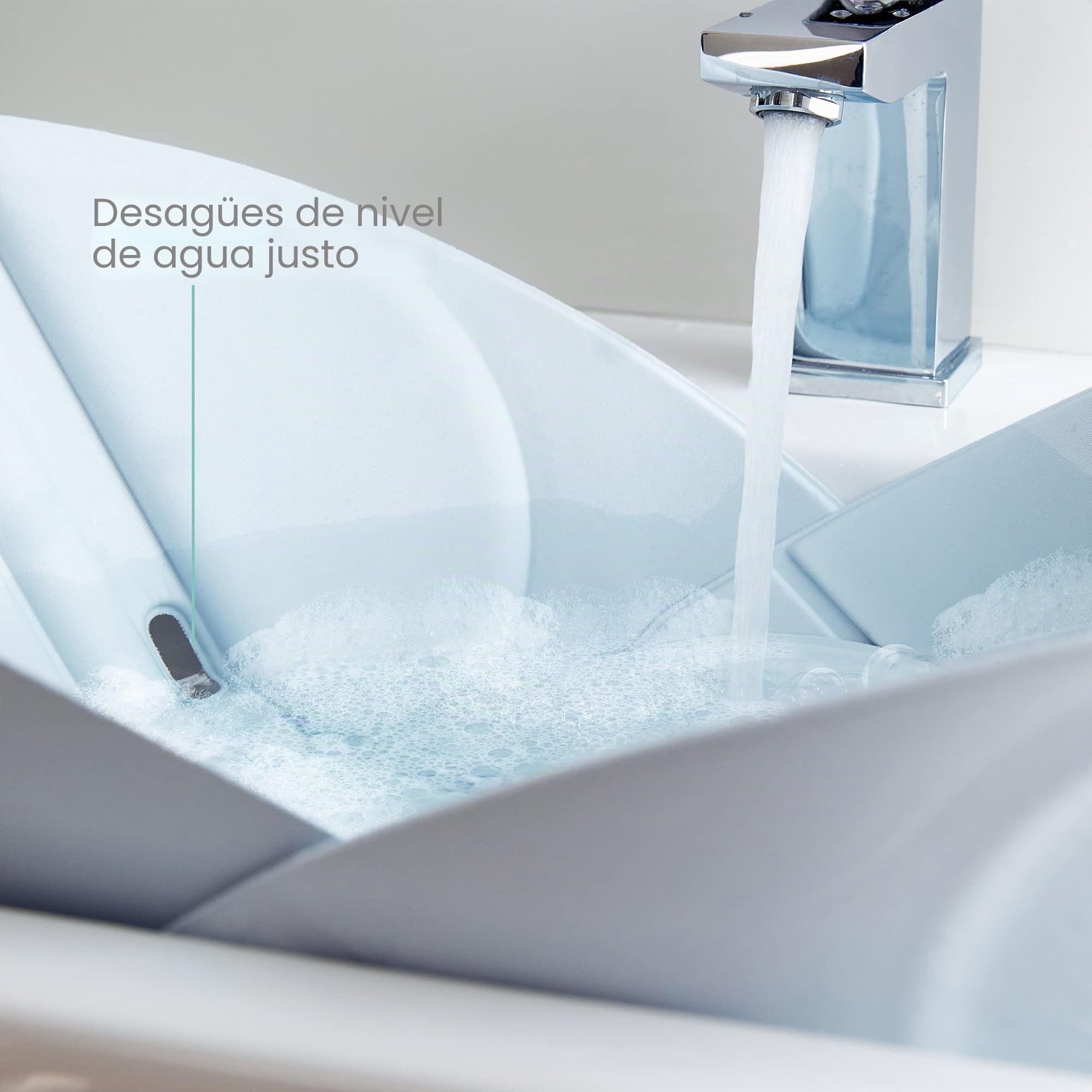 Frida Baby Bath - Bañera para bebé fácil de limpiar + cojín de baño que soporta la cabeza del bebé