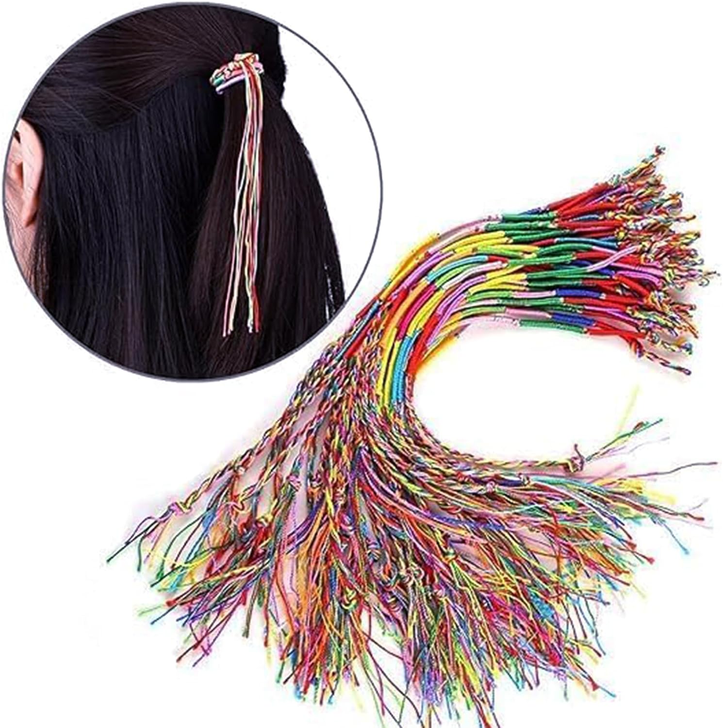 160 PCS Handmade Braided Bracelets Thread Bracelets Assorted Colors String Thread Bracelets for Party Favors Supplies
