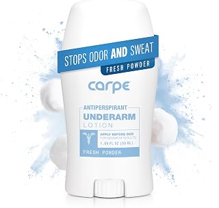 Carpe Underarm Antiperspirant and Deodorant, Fresh Powder Scent