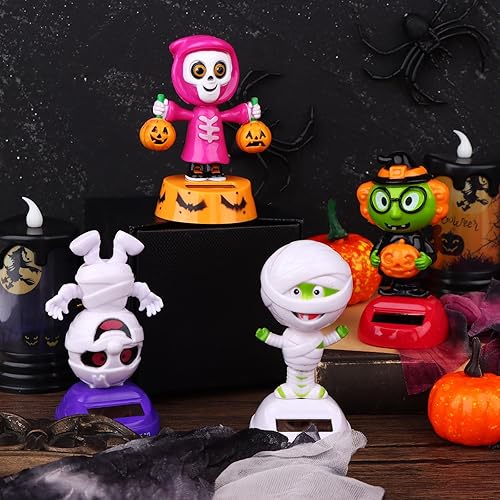 Miniatura 3 de Paquete de 4 juguetes de baile de conejo de Pascua, juguetes de baile con energía solar, conejito de coche, muñeca bailarina, linda figura de