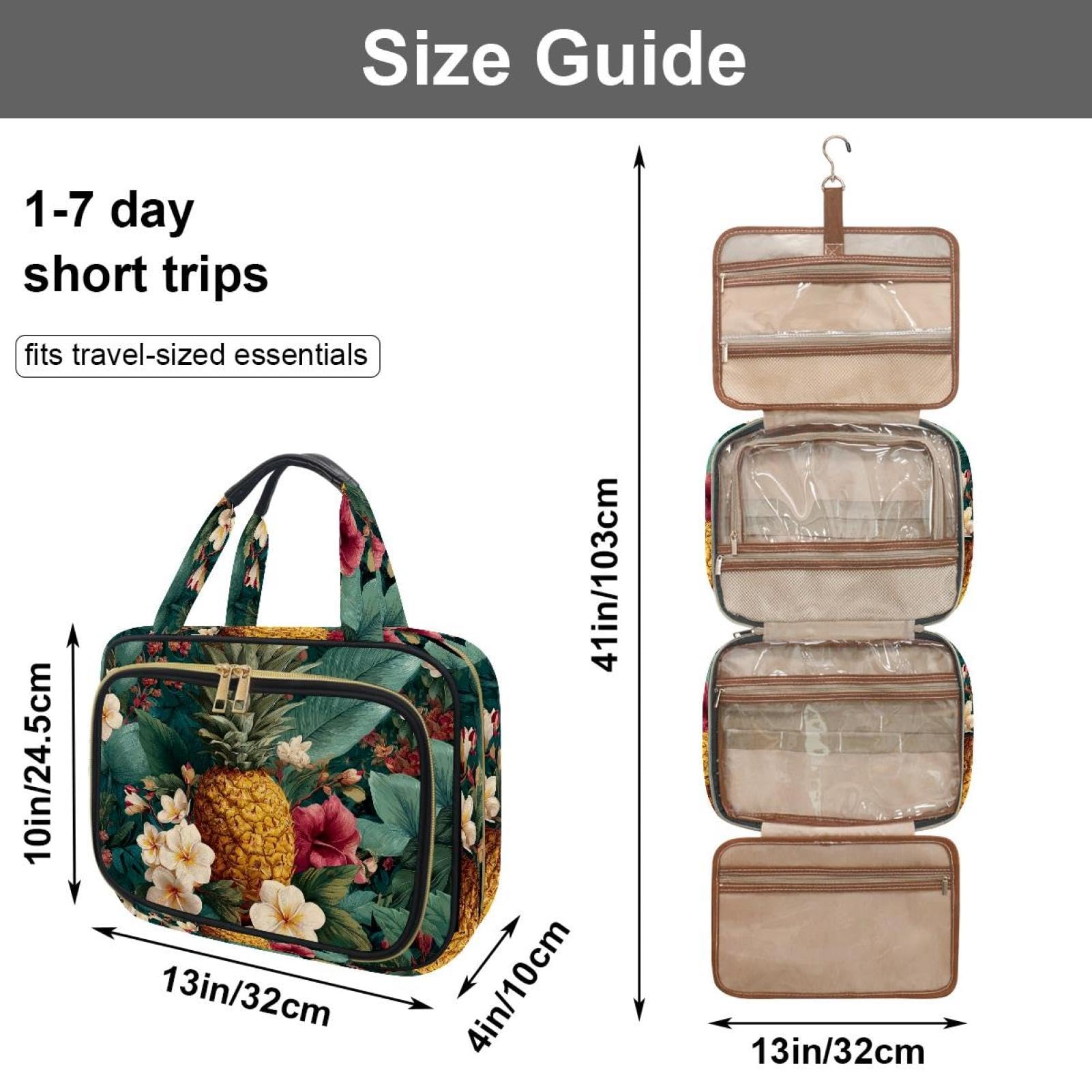 Kulturbeutel zum Aufhängen, niedlicher Corgis Reise-Make-up-Tasche, Organizer, Kosmetiktasche, Make-up-Kulturbeutel für Reiseutensilien, Zubehör, Mehrfarbig 17, M, Kulturbeutel