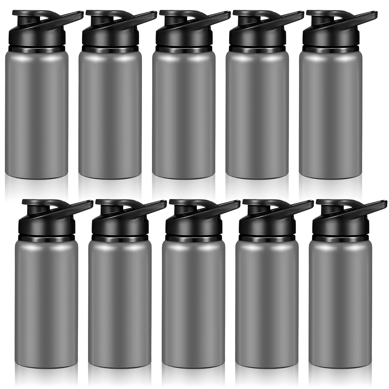Mimorou 10 Pack Reusable Aluminum Water Bottles Bulk Jordan - View #10