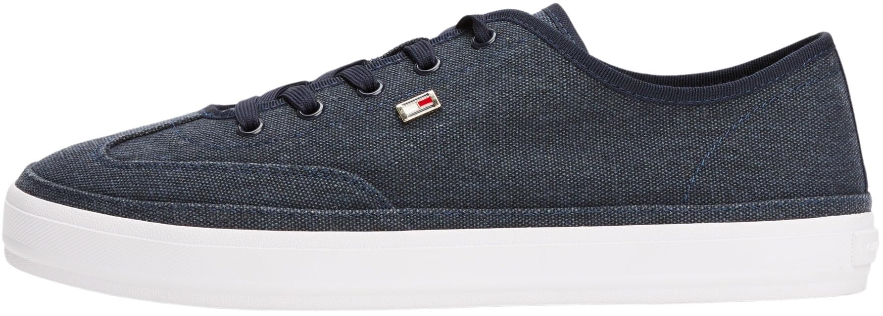 Tommy Hilfiger Damen Vulcanized Sneaker Washed Canvas Low Top