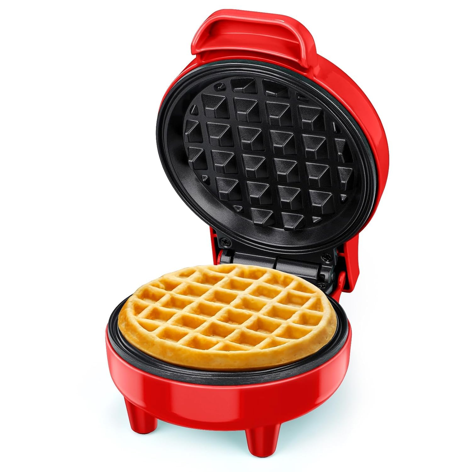 CRADIAX Mini Waffle Maker Machine 3 In 1 Waffle Iron Home Appliances Kitchen Easy To Clean, 4 Inch, Perfect For Breakfast,Dessert, Sandwich, Pan Cakes, Other Snacks|Assorted, 350 Watts-picture-12