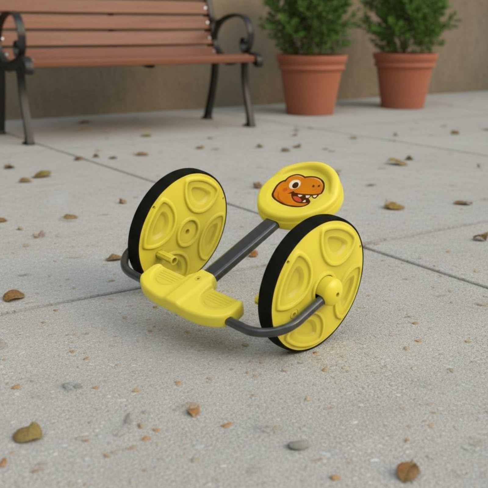 Kinder Gleichgewichts Dreirad Balance Tricycle Indoor Rad Spielfahrzeug mit Rutschfesten Trittflächen Und Kontrollierter Bewegung Fördert, Grün