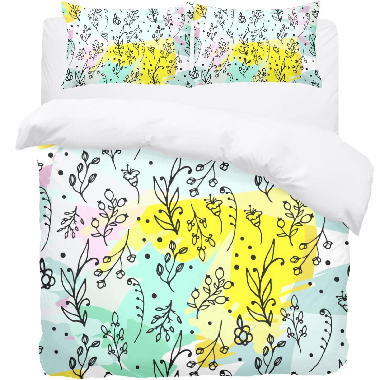 Parure de lit motif floral sauvage pour raviver une chambre terne