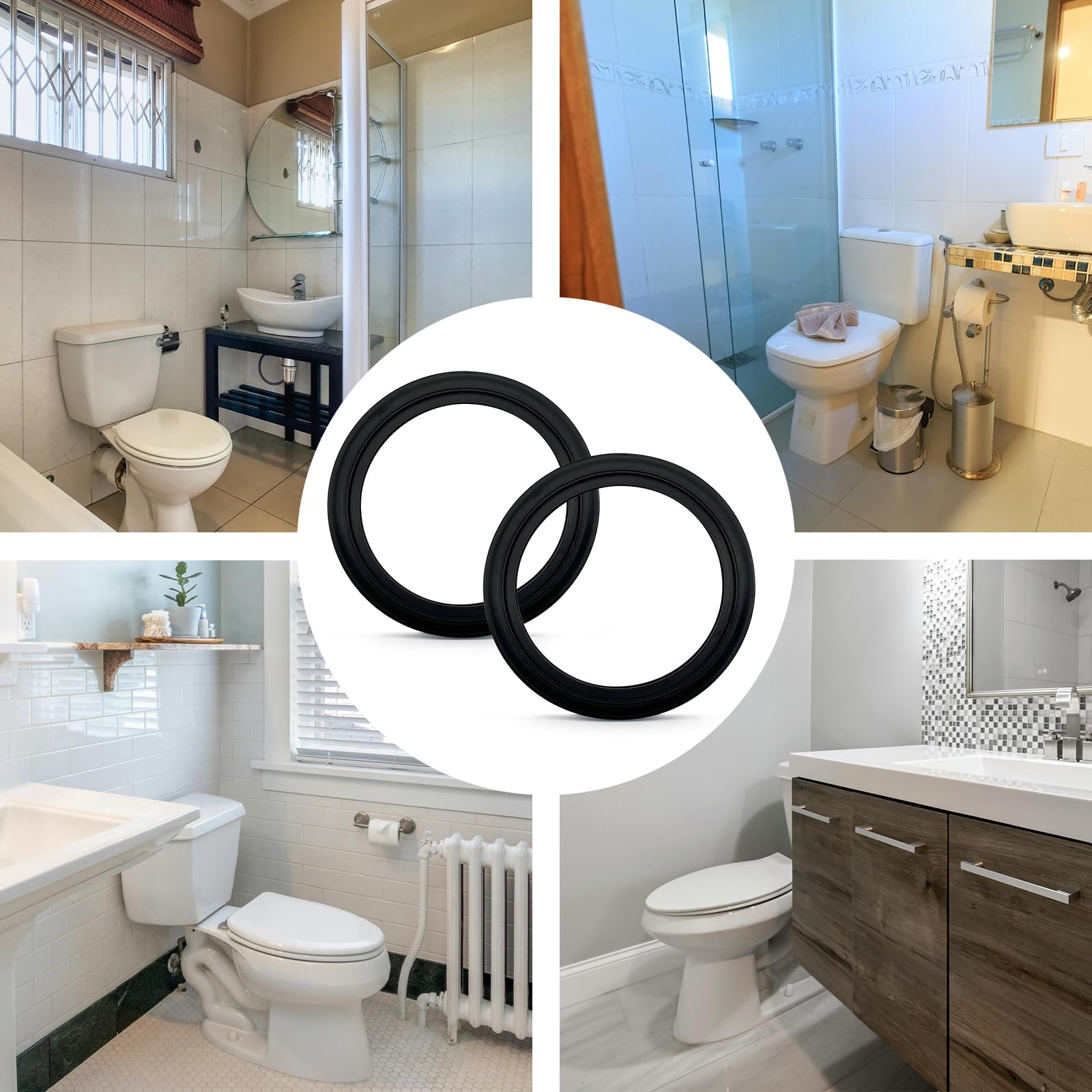 Geberit Guarnizione per Tubo di Scarico WC 2 Pezzi 362.771.001