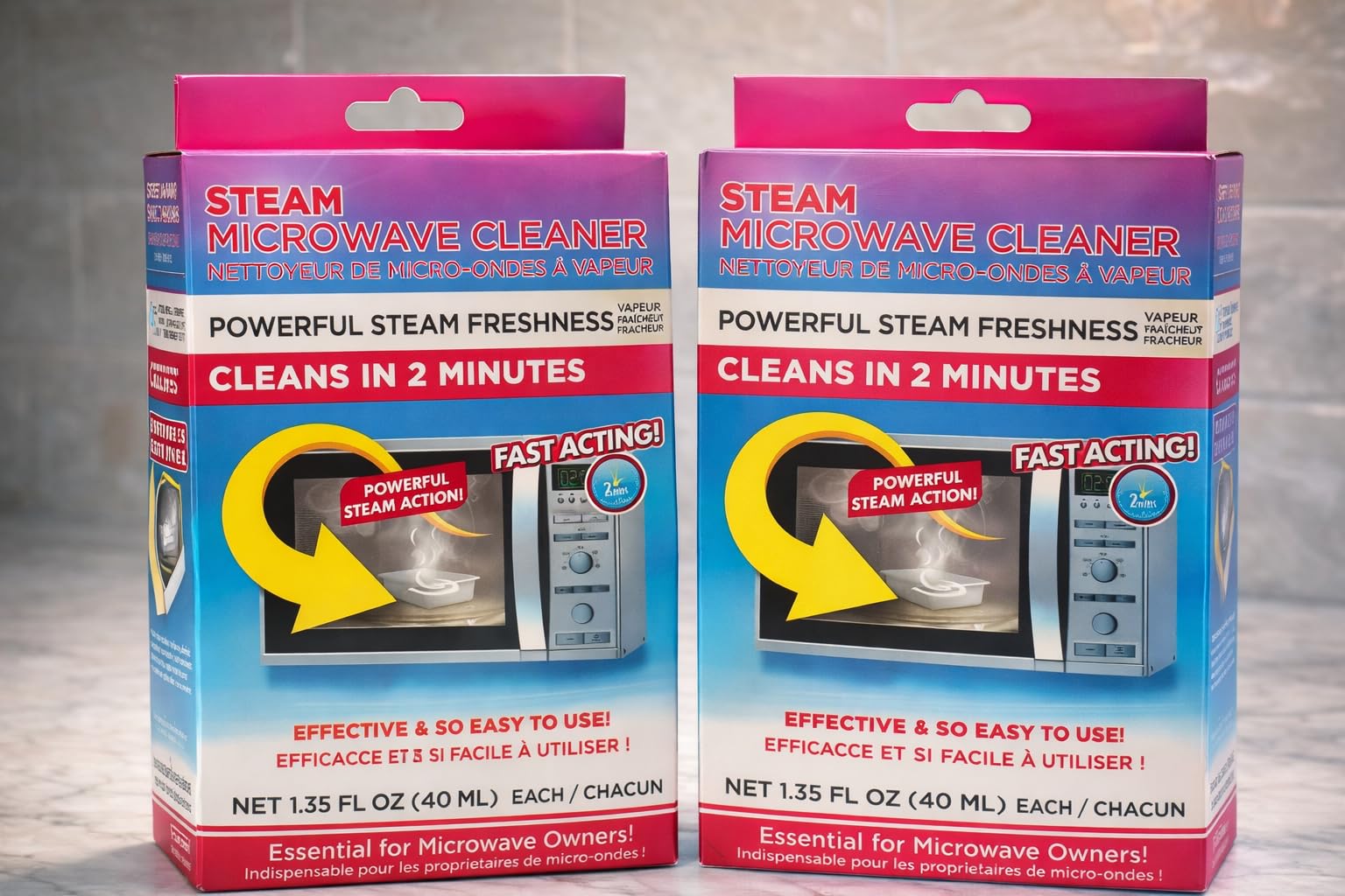 Powerful Steam Freshness Easy Use Time Saving Kitchen Cleaning Solution 2 Pack