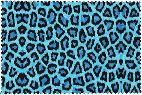 Miniatura 8 de Juego de 4 manteles individuales rectangulares, resistentes al calor, estampado de leopardo verde, para cocina, comedor