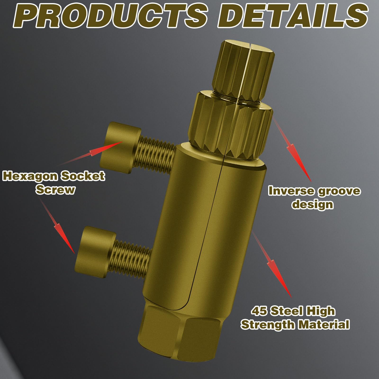 CYUXING Broken Valve Thread Extractor Broken Pipe Thread Extractor Tool - Image 3