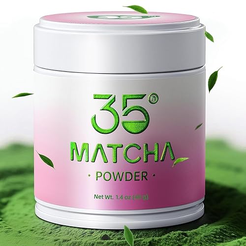 35N MATCHA Polvo matcha orgánico de grado ceremonial, certificado por USDA, té verde 100% puro, sin aditivos, primera cosecha, alto en