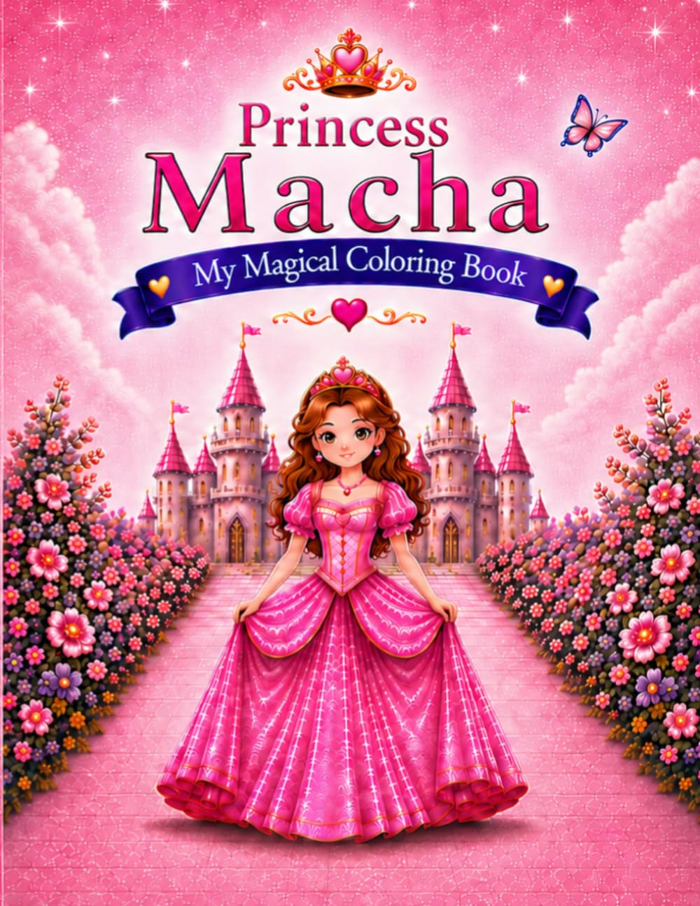 Princess Macha: Coloring Book for Children Ages 4 and Up – Princess and cute Animals