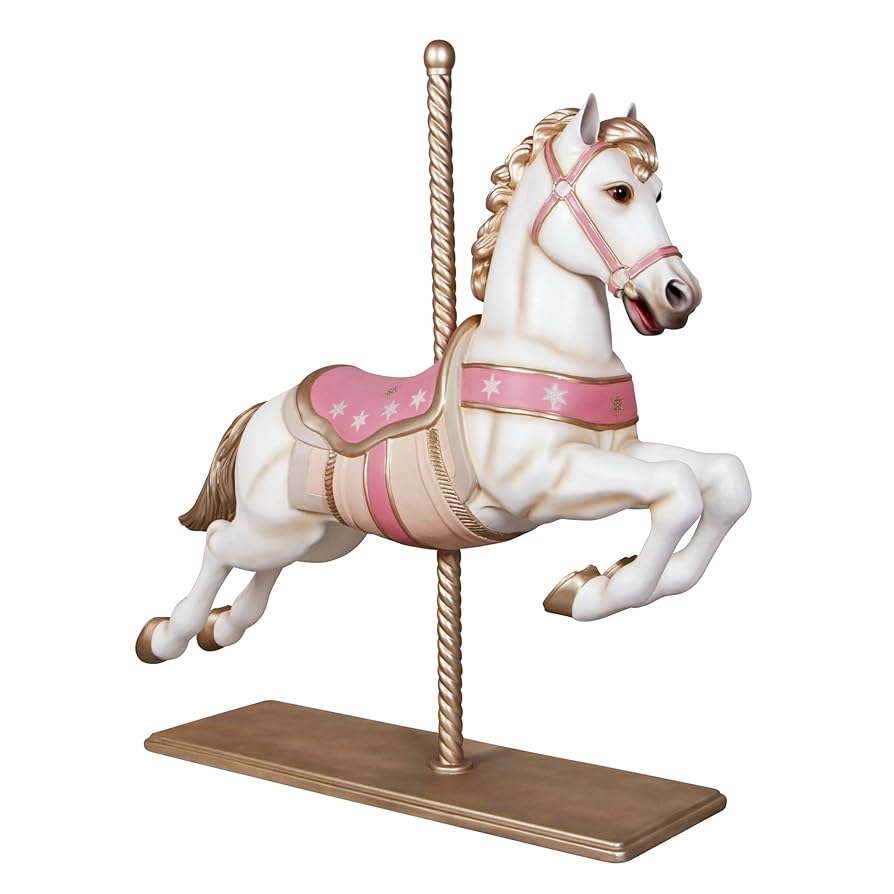 Amazon.com: Design Toscano Carousel Horse Vintage-Style
