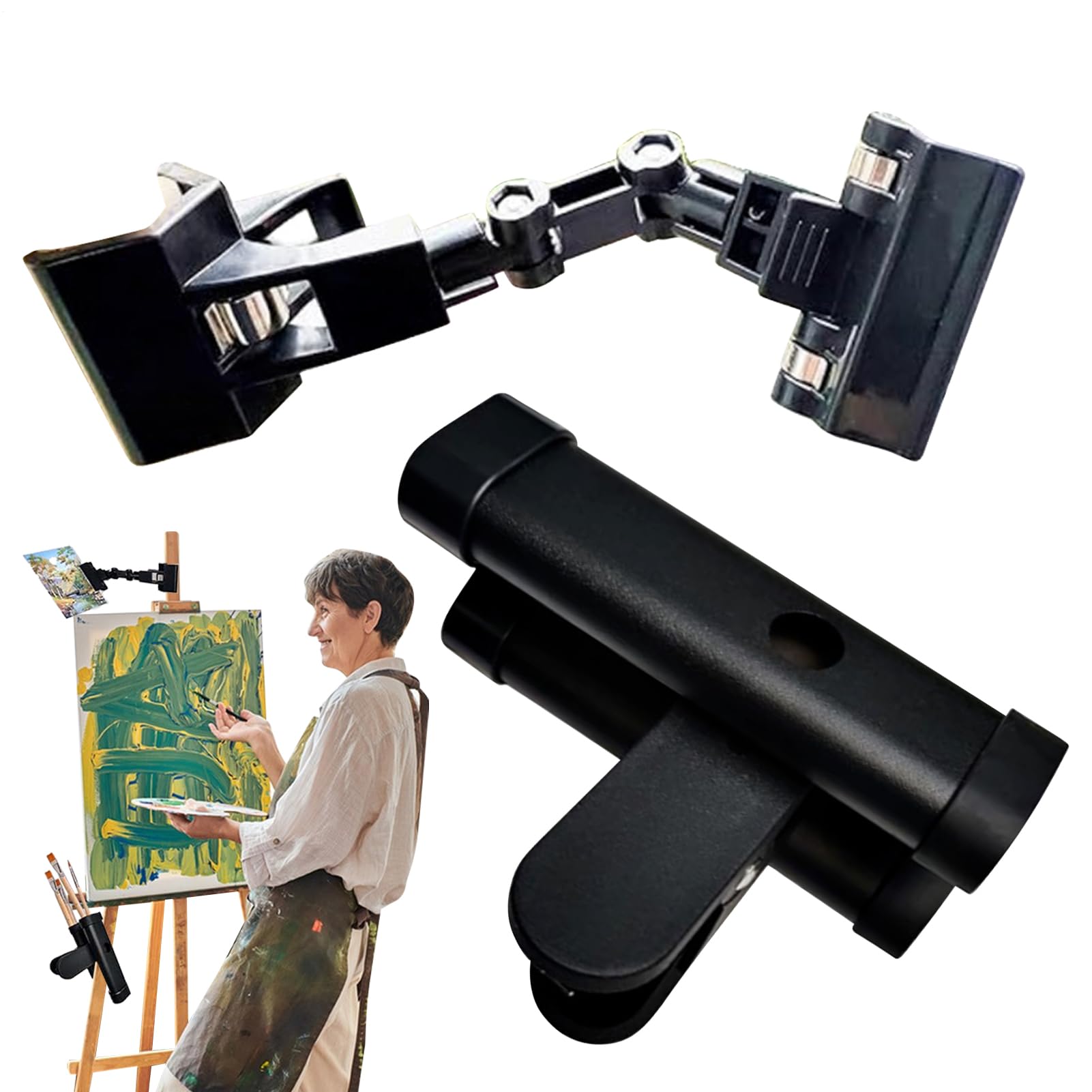 Porte-pinceaux aquarelle rotatif Teksome et support papier d'artiste