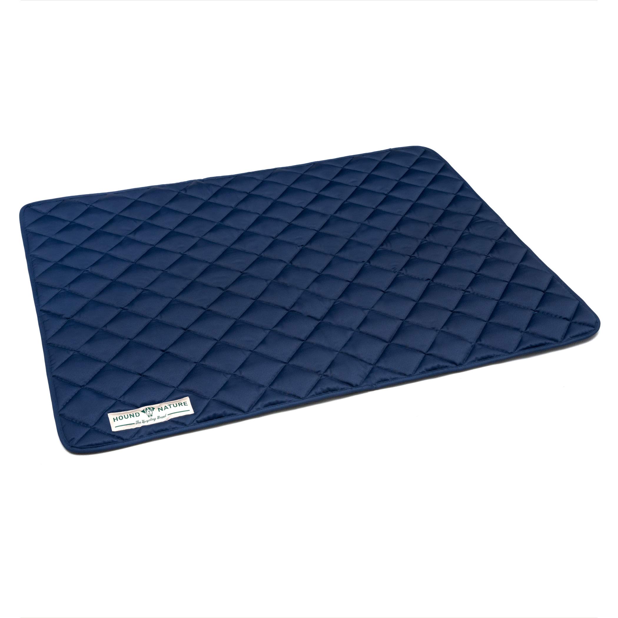 Hound & Nature Manta para perros ecológica Davos, suave, lavable, manta térmica acolchada, higiénica, resistente y sostenible, 100 x 80 cm, color azul oscuro