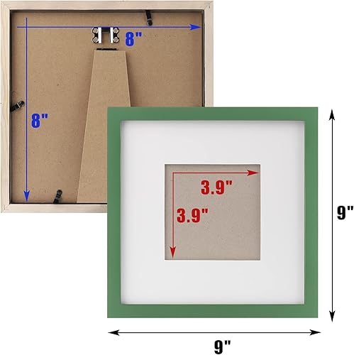 Miniatura 10 de Marcos de fotos blancos de 5 x 7 pulgadas, madera maciza natural, paquete de 4 unidades para montaje en pared y exhibición de mesa