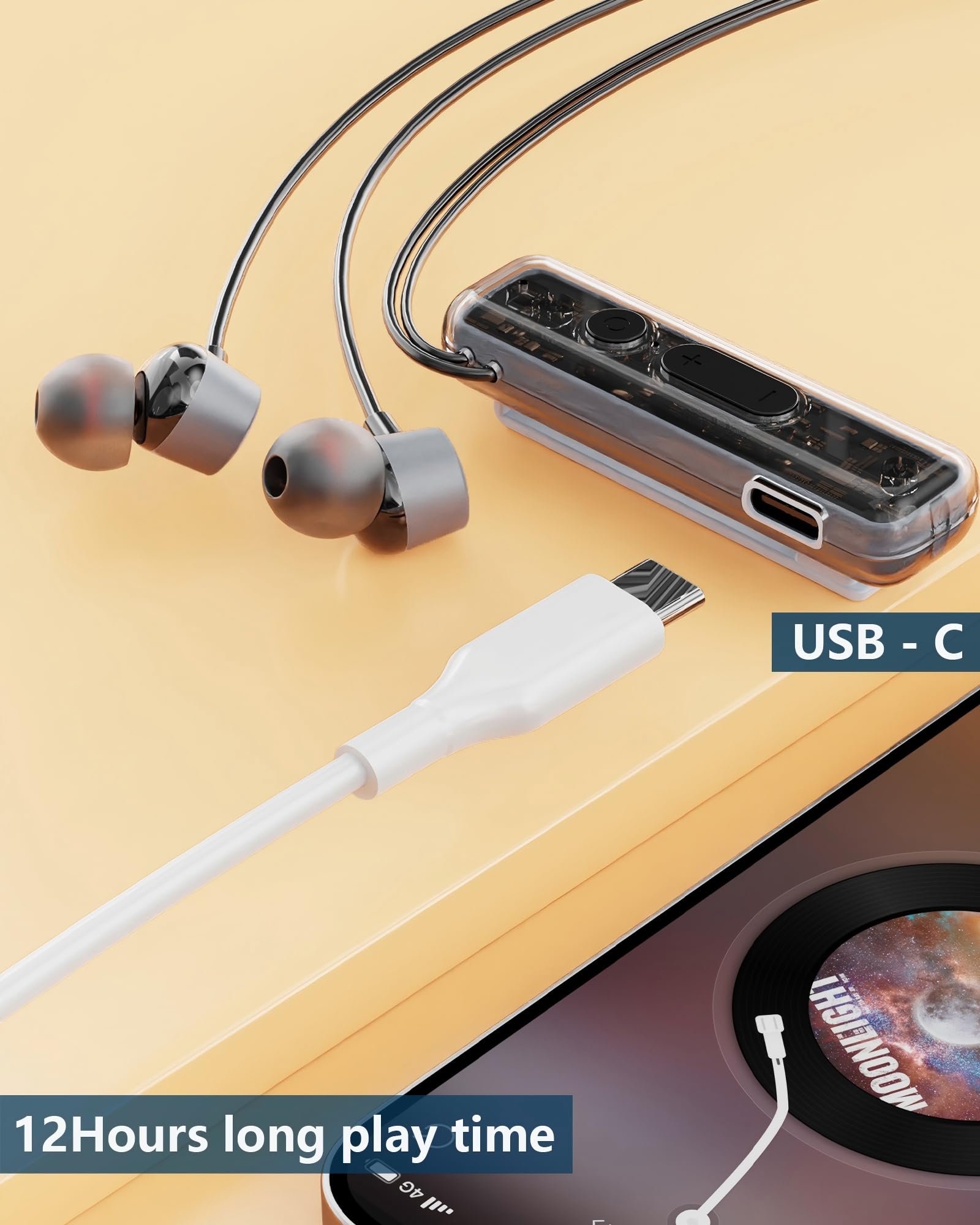 Amazon.com: ZXQ Magnetic Lapel-Clip Neckband Bluetooth Headphones