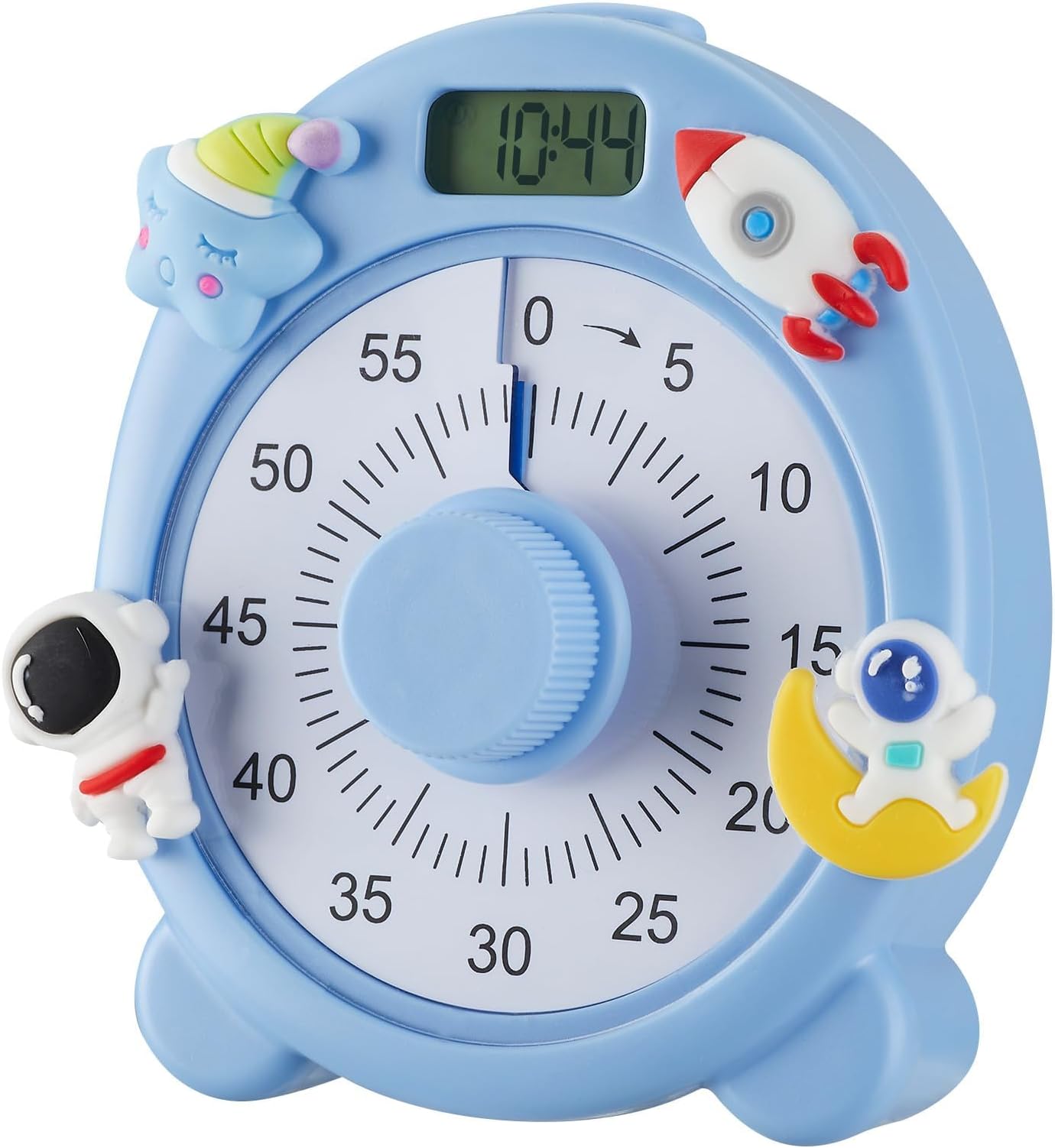 60 Minute Visual Timer, Visual Timer with Night Light, 60 - Minute Countdown Timer for Kids and Adults, Silent Classroom Timer, Time Management Tool for Home, School, or Work (with Charging Cable)