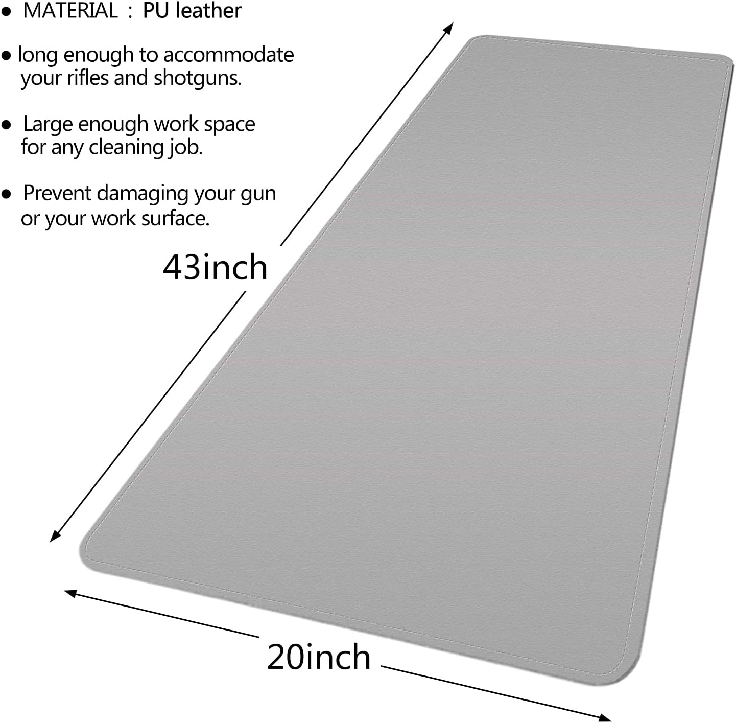 PHILSKY Gun Cleaning Pad,Large Gun Cleaning Mat-43"x20",Waterproof/Durable - Protects Surfaces/Oil & Solvent Resistant : Sports & Outdoors