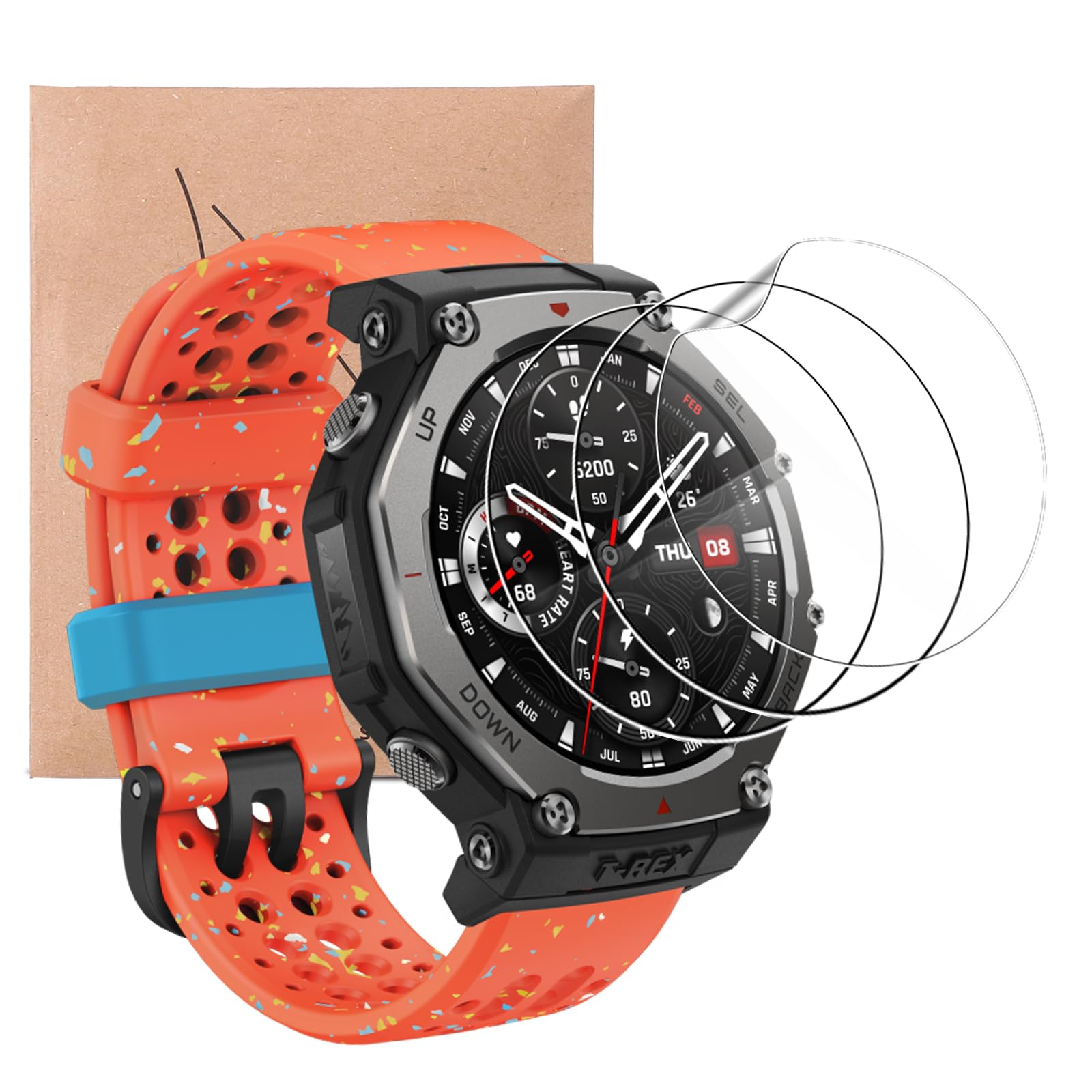 KZIOACSH Screen Protector for Amazfit T-Rex 3