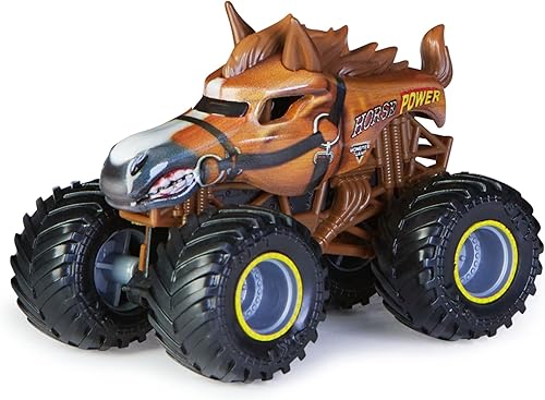 Miniatura 2 de Monster Jam 2022 Spin Master 164 Camión fundido a presión con accesorio adicional Crazy Creatures Horse Power