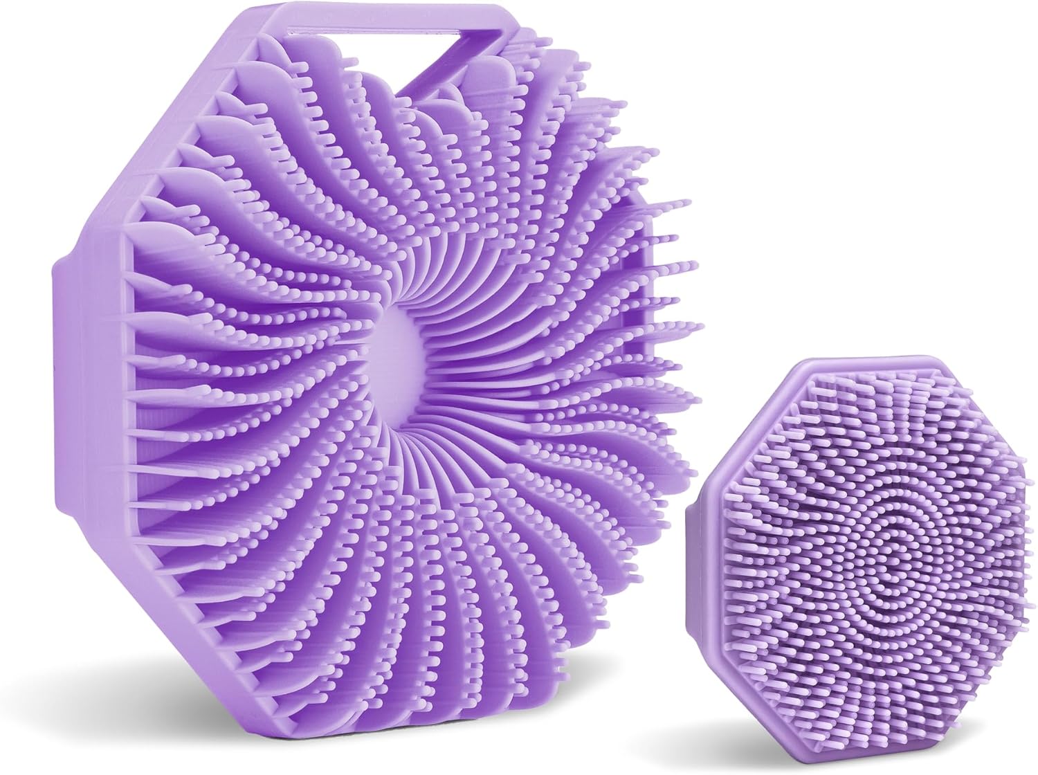 Sud Scrub® Body Scrubber + Face Scrubber Set (Purple)