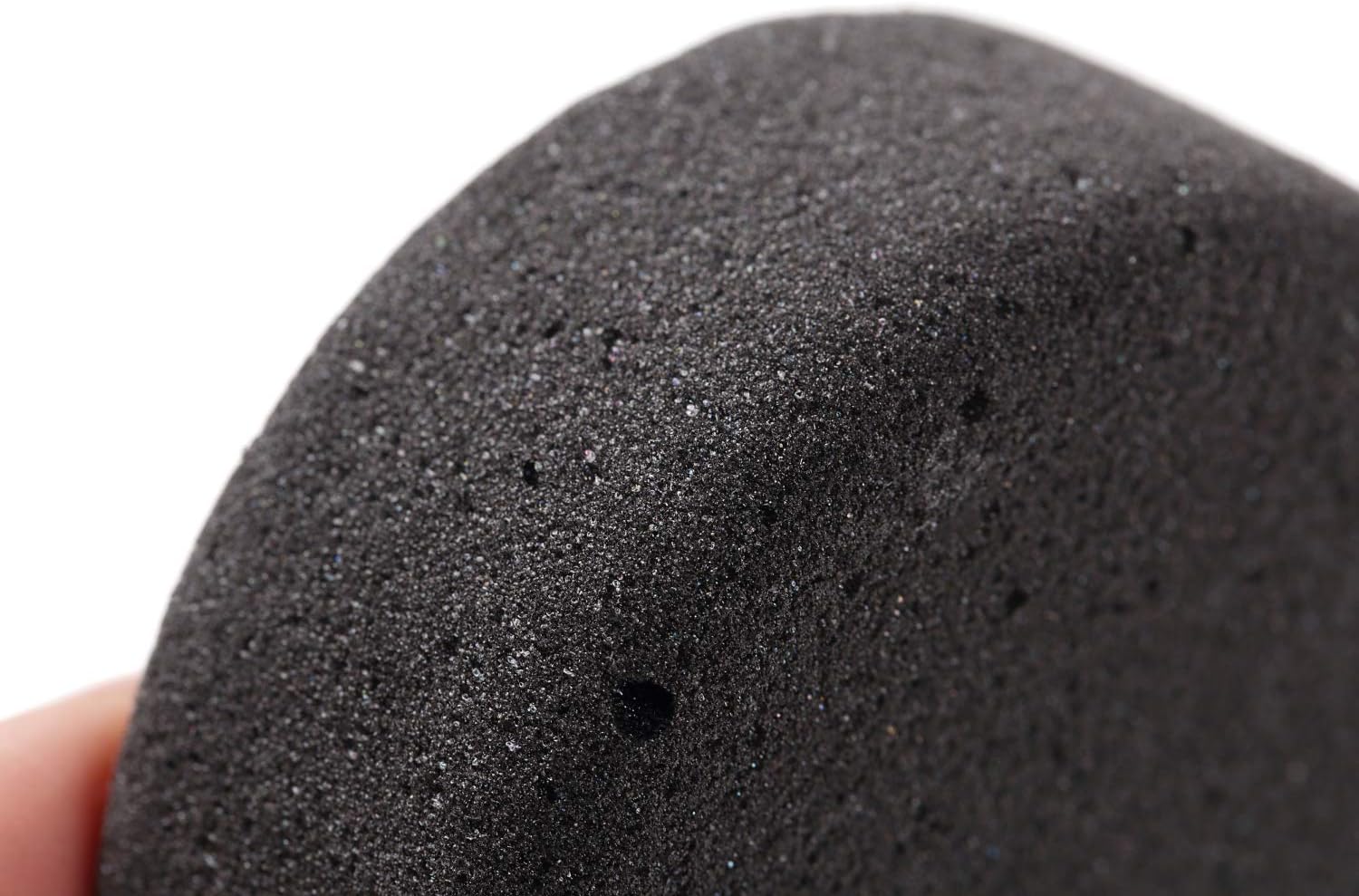 Pumice Stone for Feet, Body, Hands [Made in Japan] Silk or Charcoal Plus Hyaluronic Acid Essence Blended for Extra Fine Smooth Finish, Soft Foot Pumice Scrubber (Charcoal Essence)