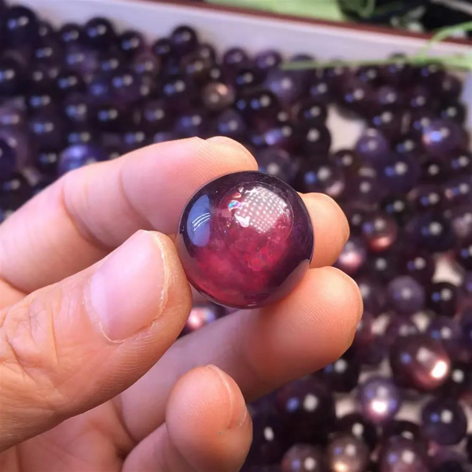 FOPURE Stone Purple lepidolite Ball Quartz Crystal Home Decoration