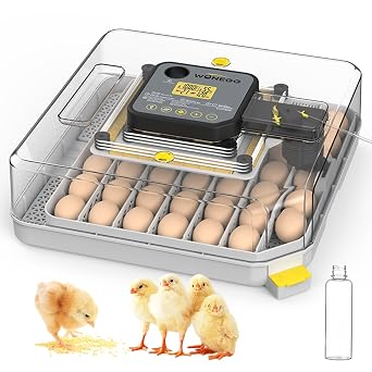 48pcs Egg Incubator, Incubator for Eggs Automatic Turning, Temperature and Humidity Display, Control, Alarm, Automatic Water Pump Replenishment for Hatching Eggs, Duck Eggs, Goose Eggs