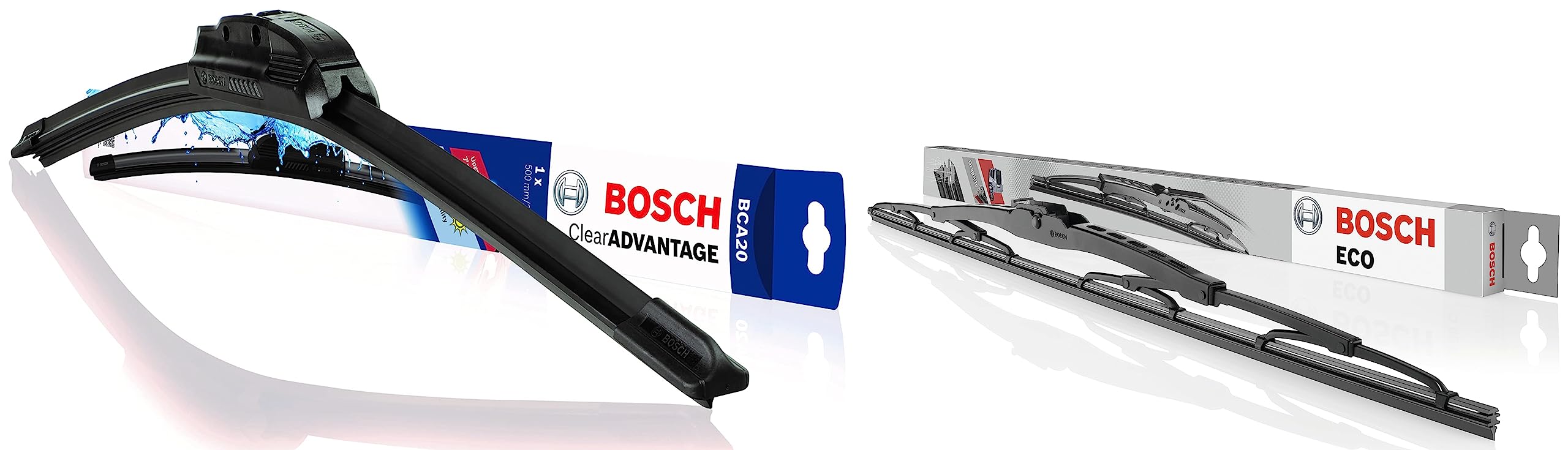 Bosch 3397006506E7W Clear Advantage 20-CA Front Wind Shield Wiper Blade, 20" & Bosch 3397011642 High Performance Replacement Wiper Blade, 12"-image-26