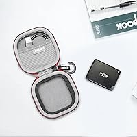 Vista 7 de RLSOCO Funda rígida para Crucial X9/X9 Pro/X10/X10 Pro/X6 SSD portátil, 8TB/6TB/4TB/2TB/1TB/500GB Unidad de estado sólido externa