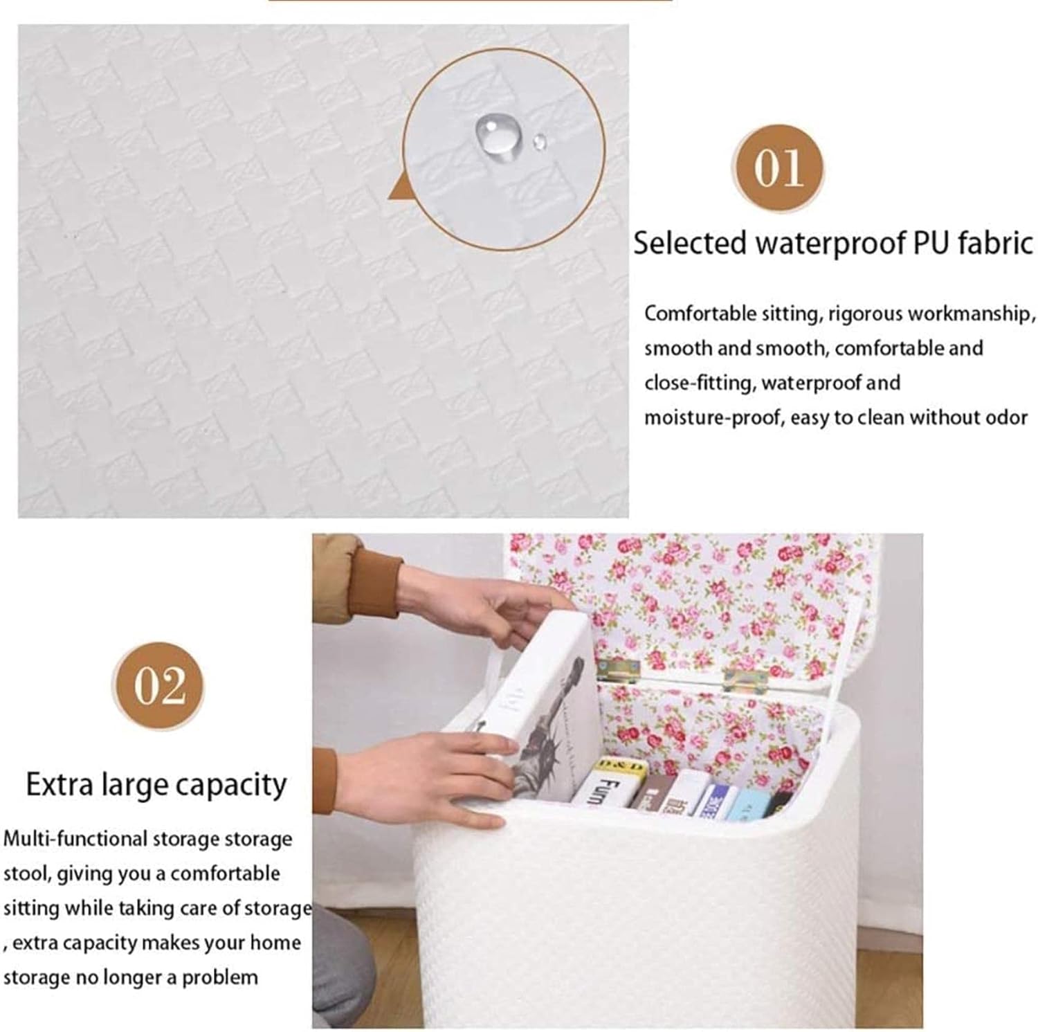 Entryway Storage Bench Solid Wood Storage Stool Dressing Stool Small Change Shoe Bench Multifunctional Foot Stool Sofa Home Chair Bed Tail Box Storage Stool