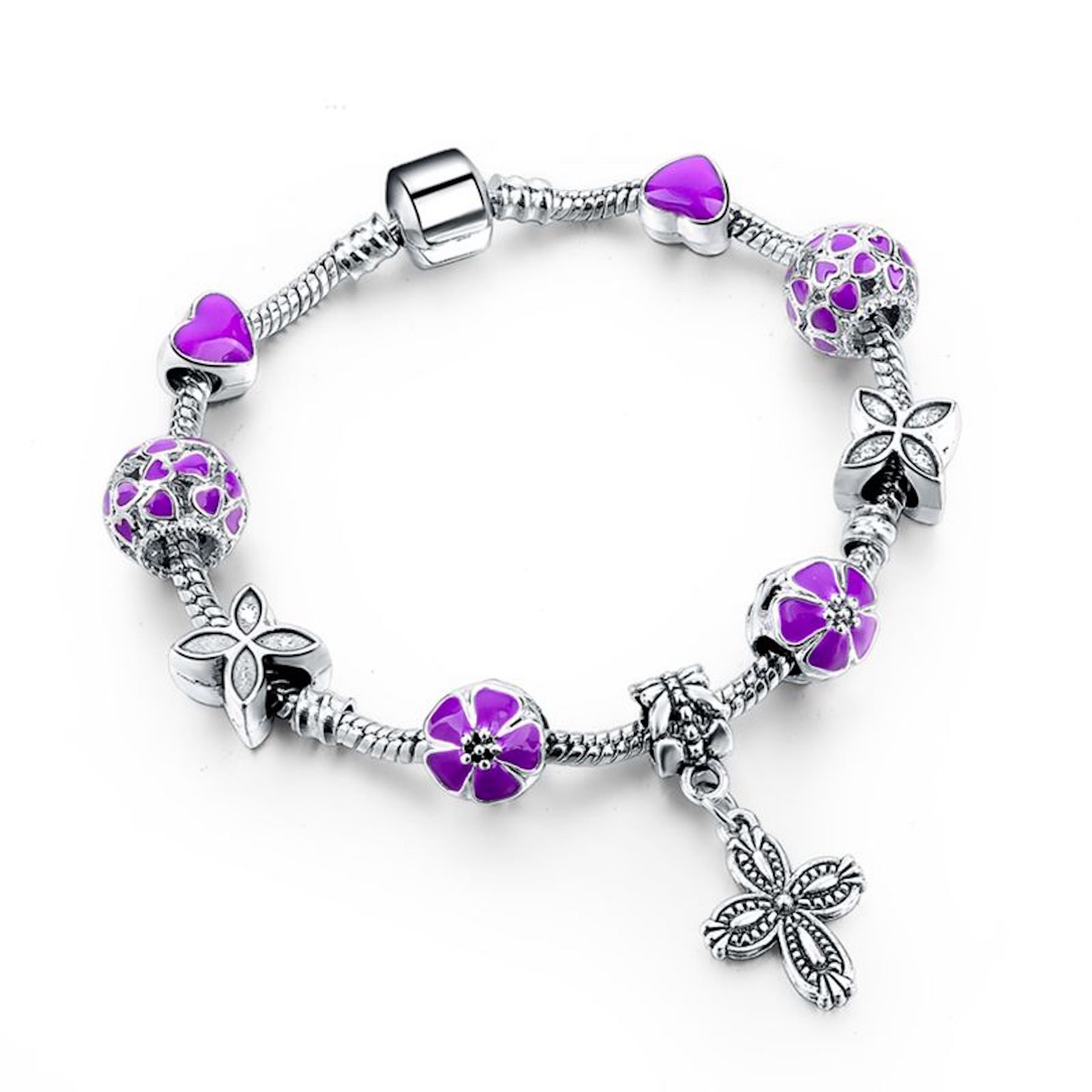 Hot And Bold Unisex-Adult Charms Stylish Bracelet. Sterling Silver Plated Fashion Jewellery (B071FTC3G9) Amazon Price History, Amazon Price Tracker