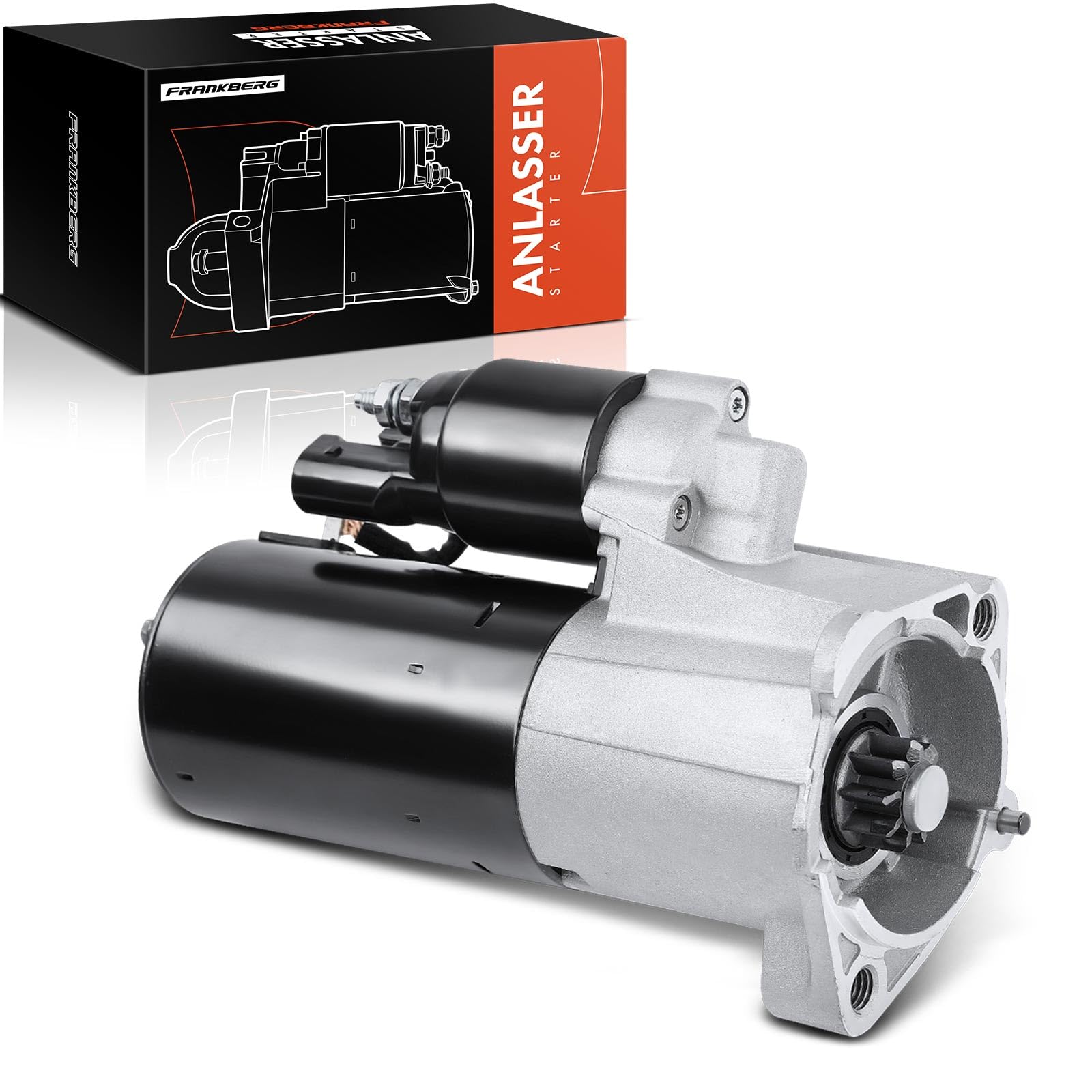 Frankberg Démarreur Compatible avec A4 8EC B7 2.0L 2004-2008 A6 4F2 C6 2.0L 2004-2011 Remplacer# 0986021220