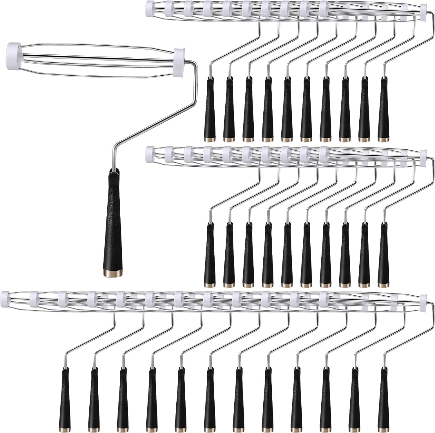 9 Inch Paint Roller Painting Roller Frame 5 Wire Roller Paint Brush Painting Supplies for Wall House Homes (36 Pcs)