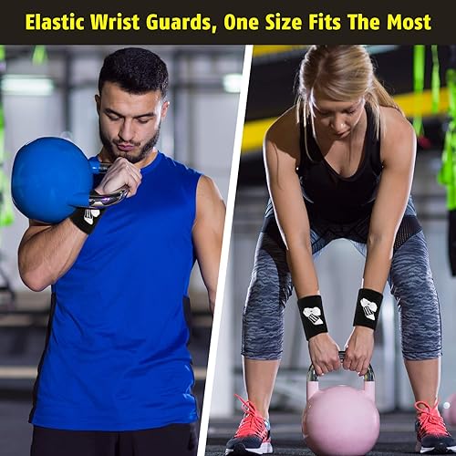 Miniatura 5 de Muñequeras deportivas para hombres y mujeres, muñequera deportiva para atletismo, muñequeras para entrenamiento de pesas rusas, levantamiento de