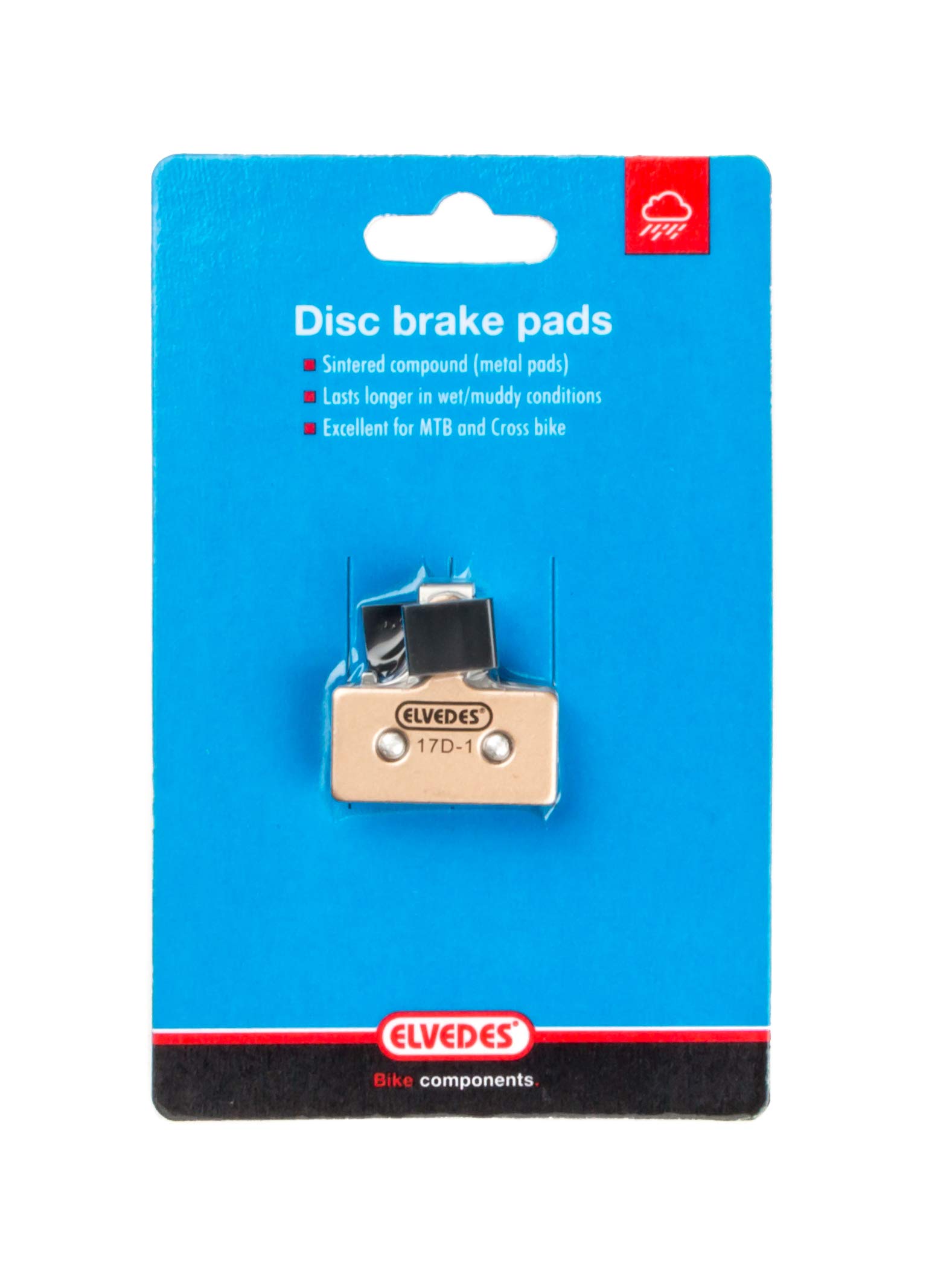ELVEDES Formula Cura 4 okładziny hamulcowe Cycle/MTB/E-Bike/rower górski/ulica, dla dorosłych, unisex, złoty, standard
