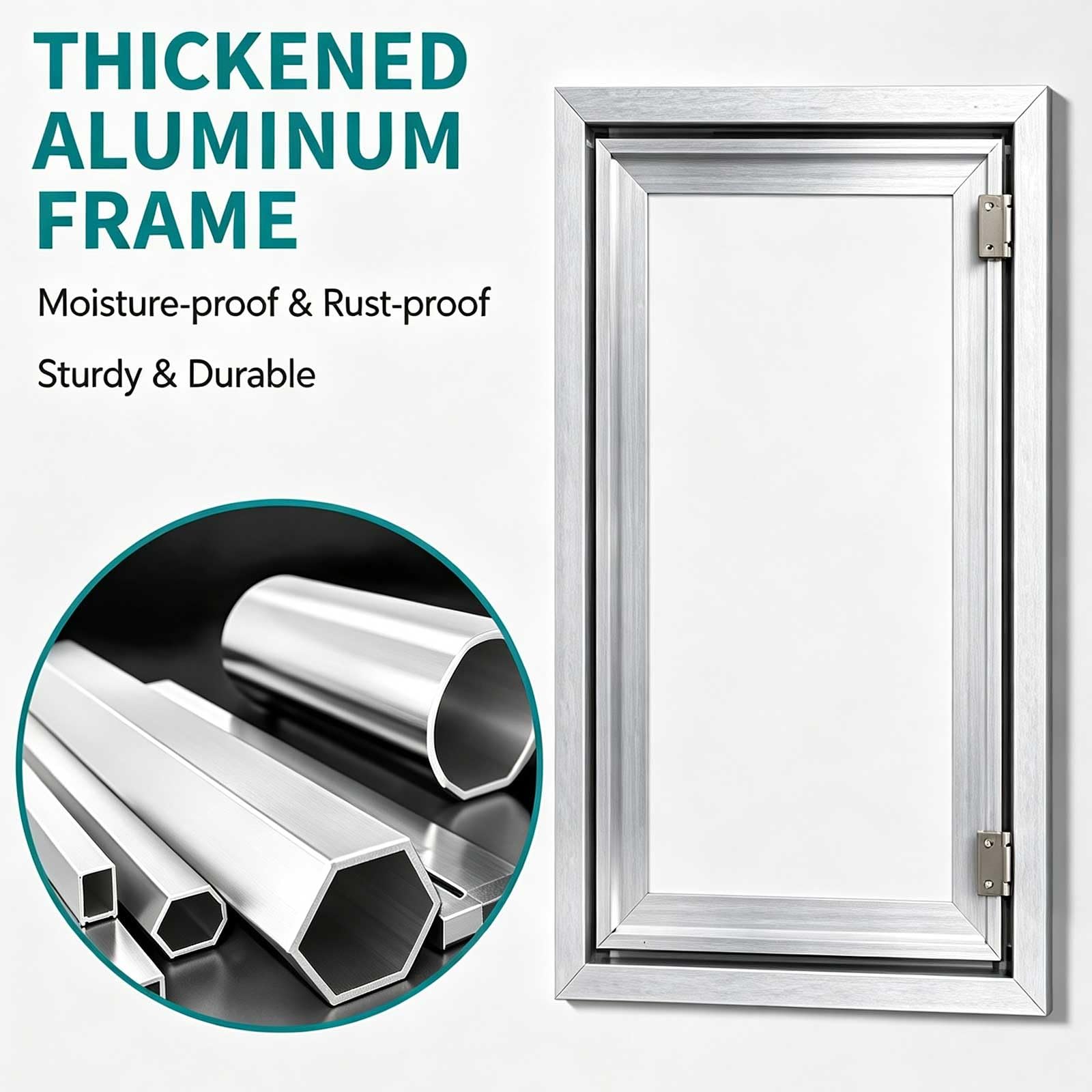 Trampilla Pladur, Pintable, Tapa Cuadro Electrico Rectangular Empotrada Oculta | Trampilla Acceso con Apertura de 120° para Paredes, Techos, Sistemas de Aire Acondicionado(400x600mm/15.7x23.6in)