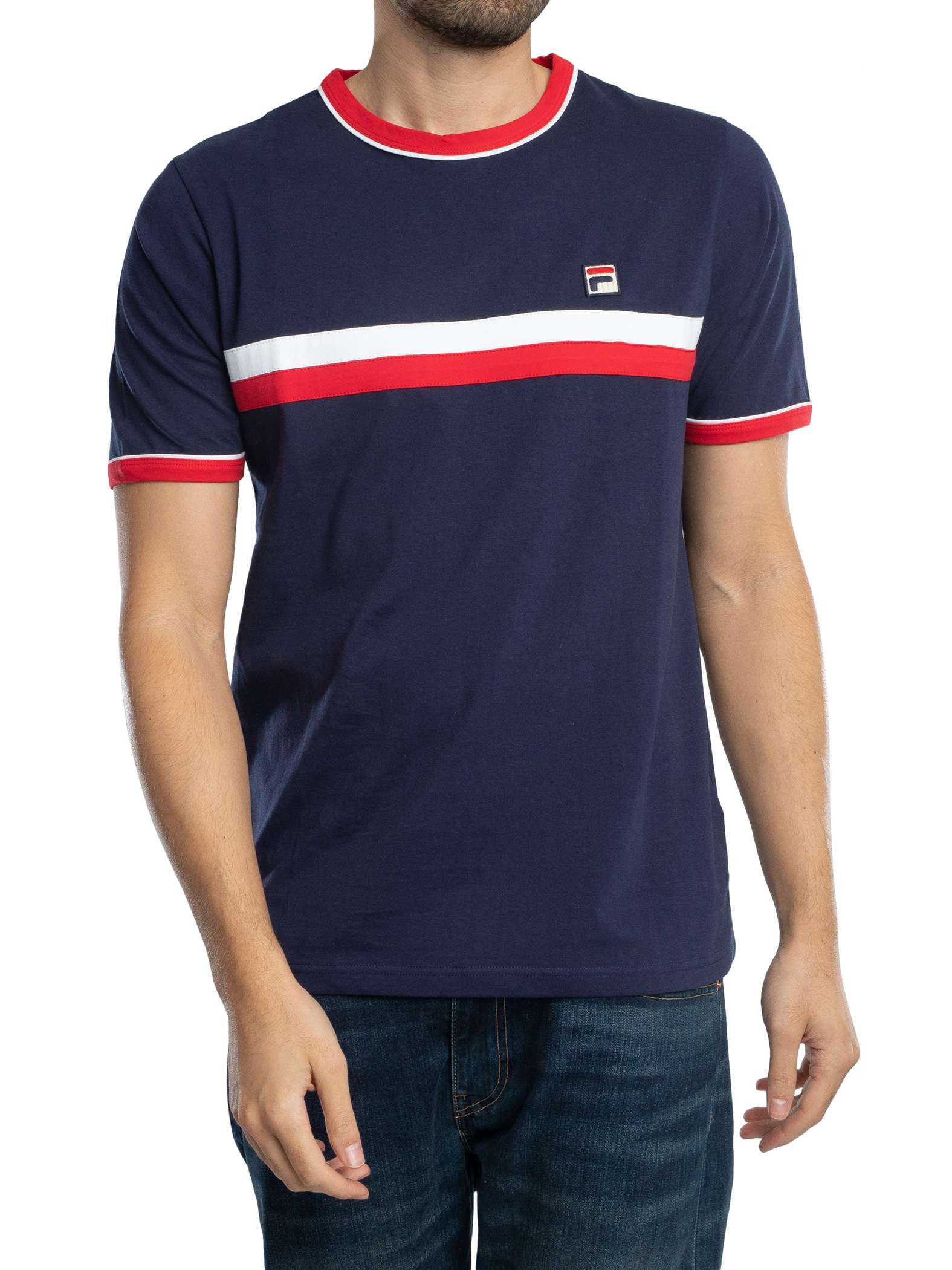 Fila Men's Navy/Red/White Razee T-Shirt Xxl