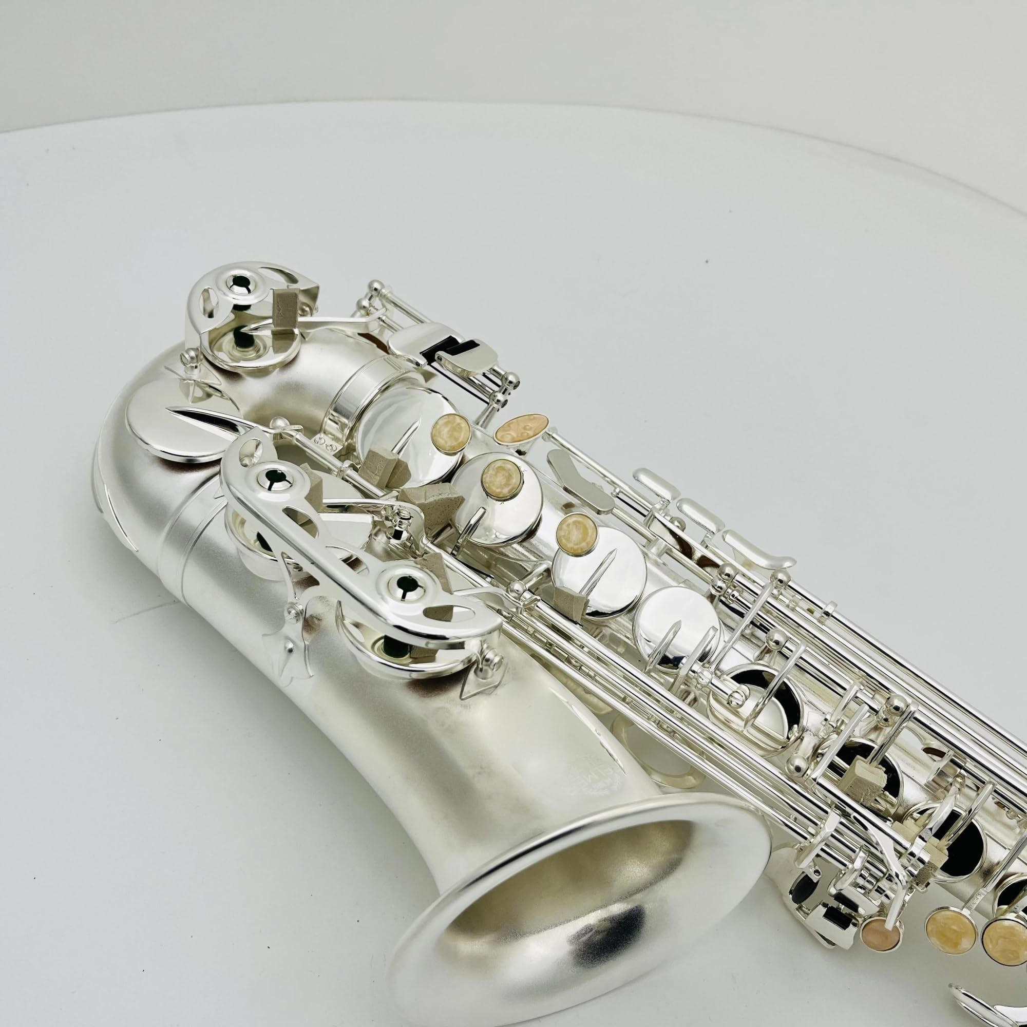 Saksofon Altowy Eb Tune, Posrebrzany, Profesjonalny Poziom Wykonania Z Ustnikiem W Obudowie profesjonalny Saksofon (Color : Cloth bag)