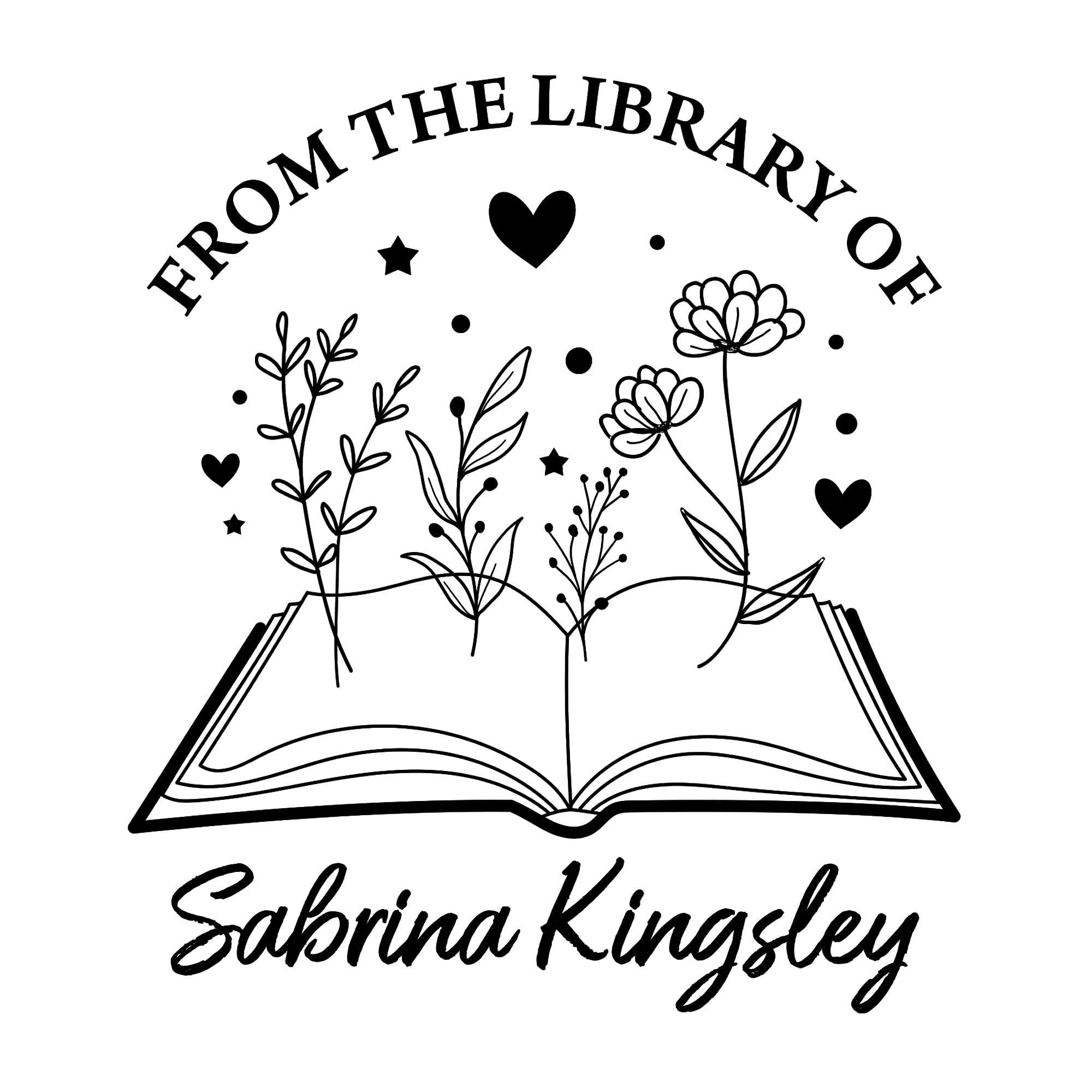 from The Library of Embossers & Stamps | Custom Embosser | Custom Stamp | Ex Libris | Great for Personalizing Books, Text Books and Journals and Other