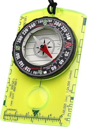 Orienteering Compass Hiking Survival Navigation Compass, Advanced Scout Compass Camping Professional Multifunctional Boy Scout Compass for Kids, Map