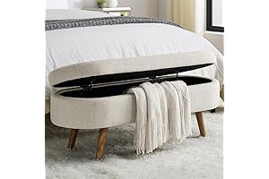 TRIPLE TREE Queen Size Ottoman Storage Bench with 250lb Seating