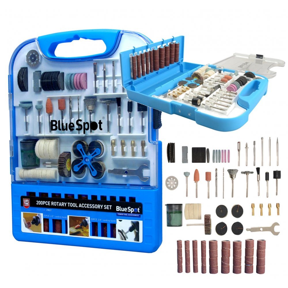 27pc ROTARY BRUSH POLISHING CLEANING BIT KIT SET DREMEL BLUE SPOT 19017